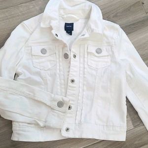 Girls white gap Jean jacket